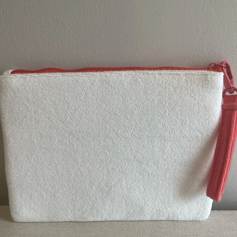 DIOR Beauty Terry Cloth Makeup Pouch/Bag NIB 9” x 7”